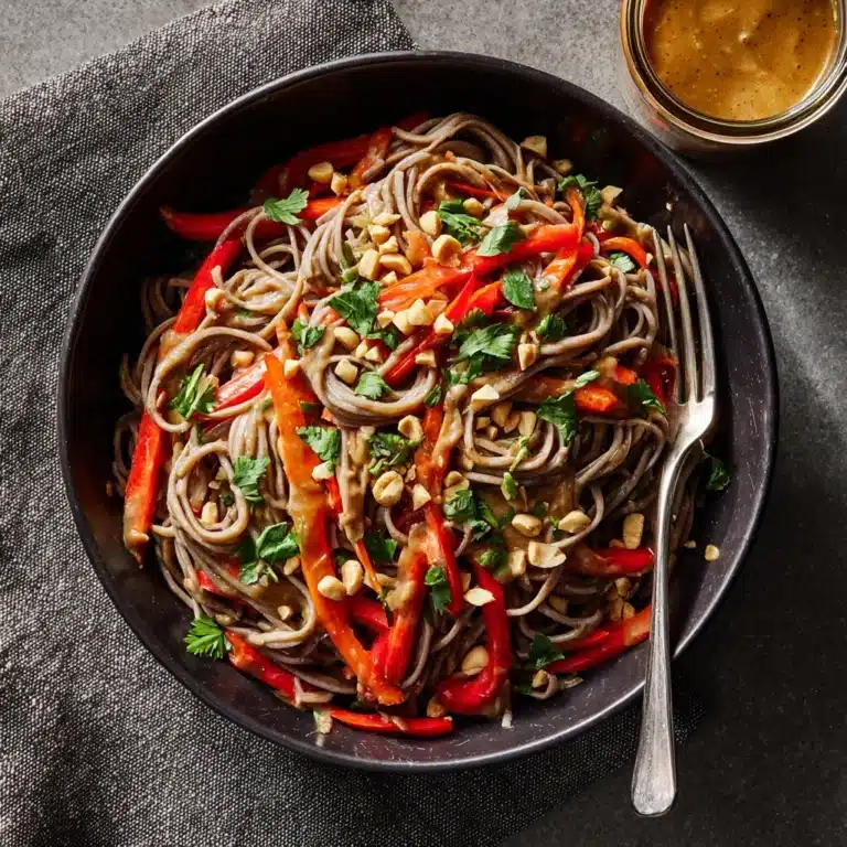 Spicy Peanut Soba Noodle Salad Recipe