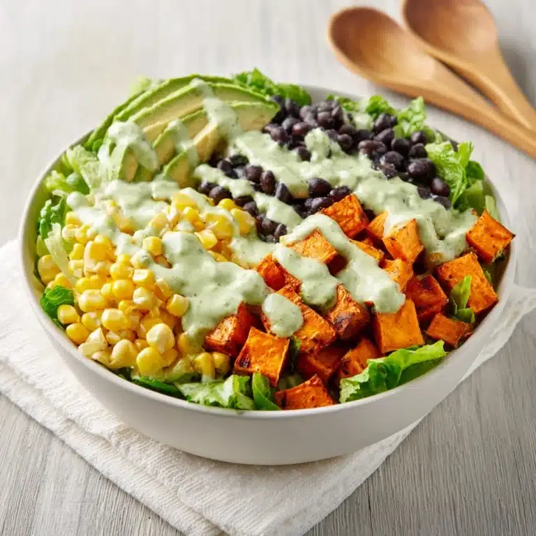 Spicy Southwestern Salad with Avocado Dressing Recipe