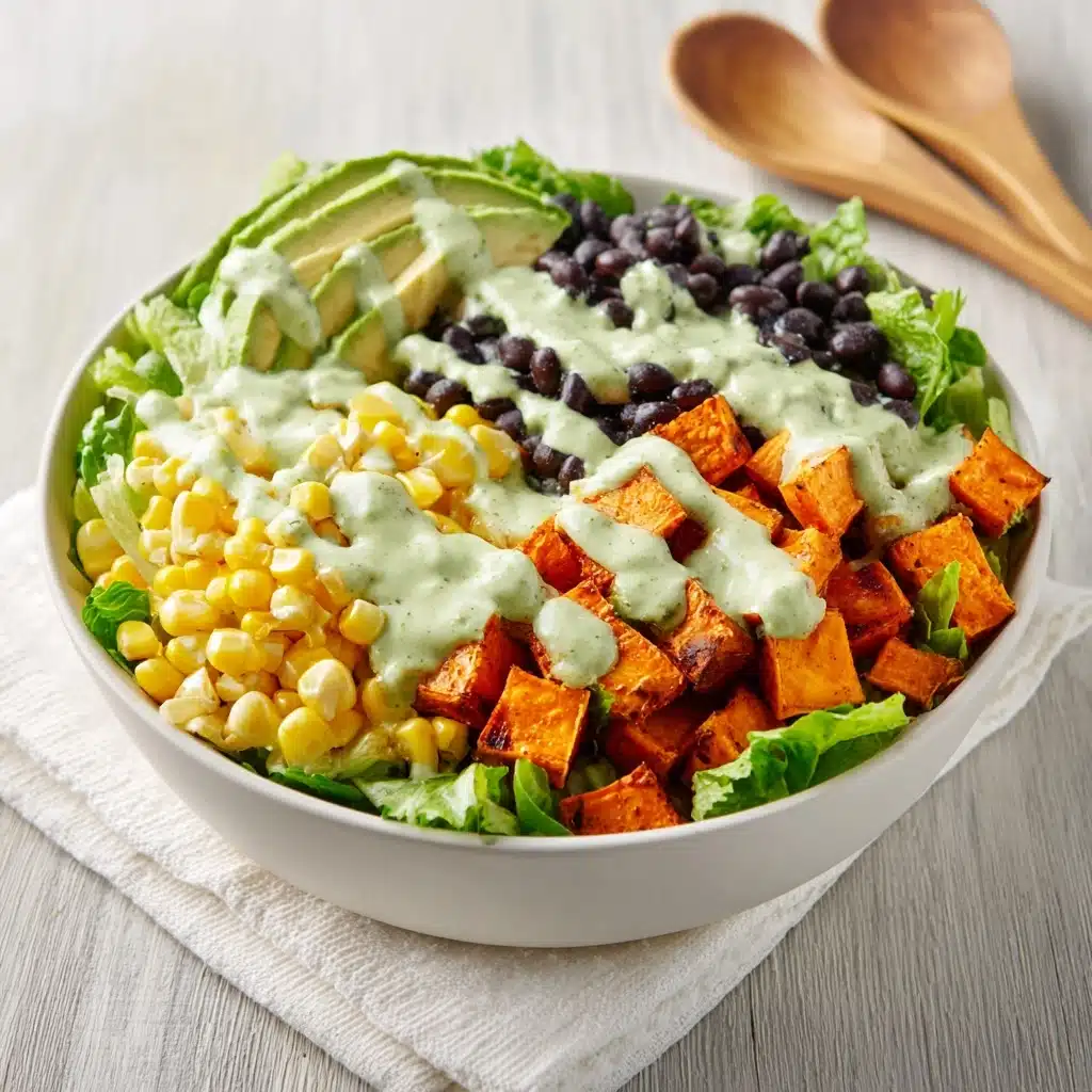 Spicy Southwestern Salad with Avocado Dressing Recipe