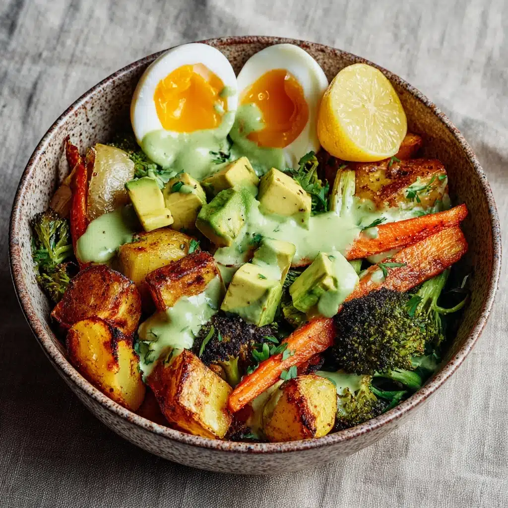 Roasted Vegetable Bowls with Green Tahini Recipe - Recipe Image