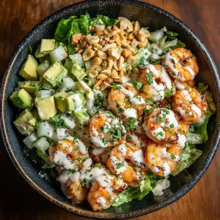 Shrimp and Avocado Salad with Miso Dressing Recipe