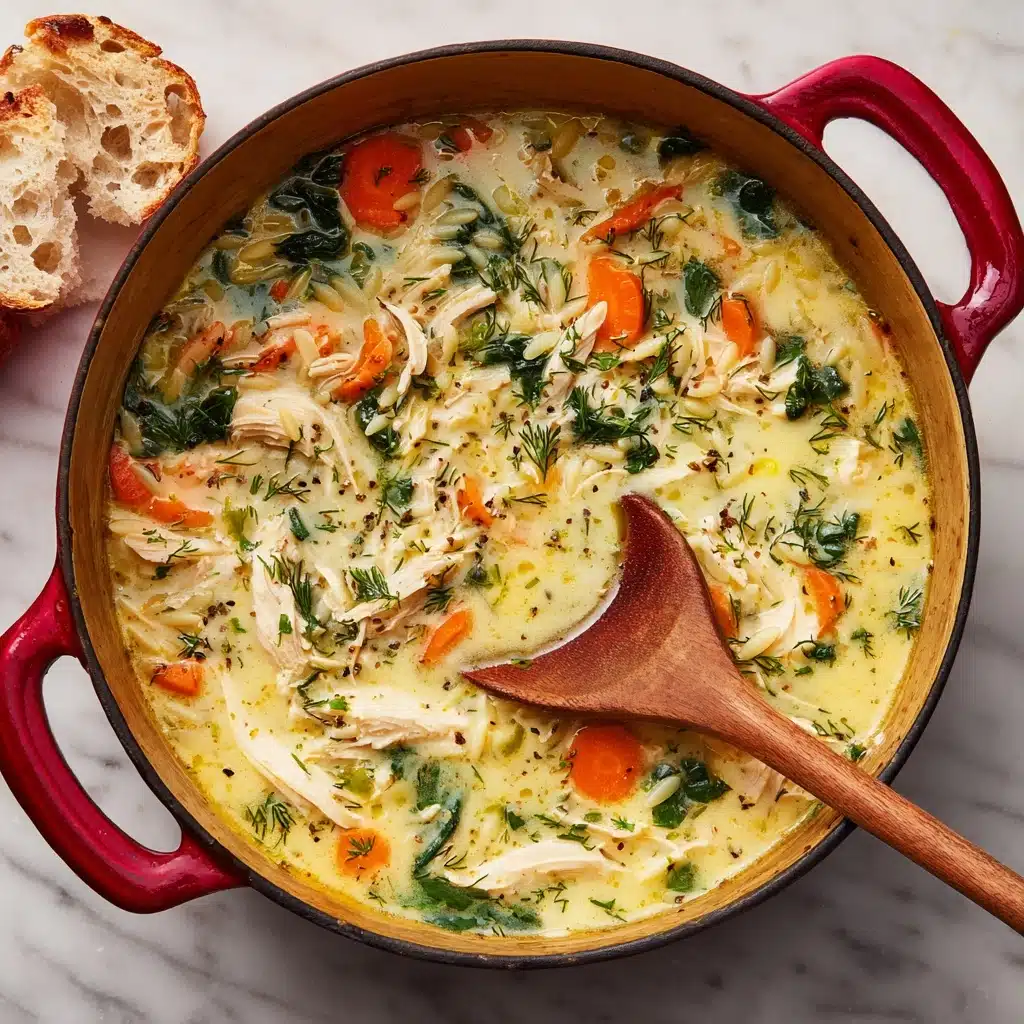 Lemon Chicken Soup with Orzo Recipe