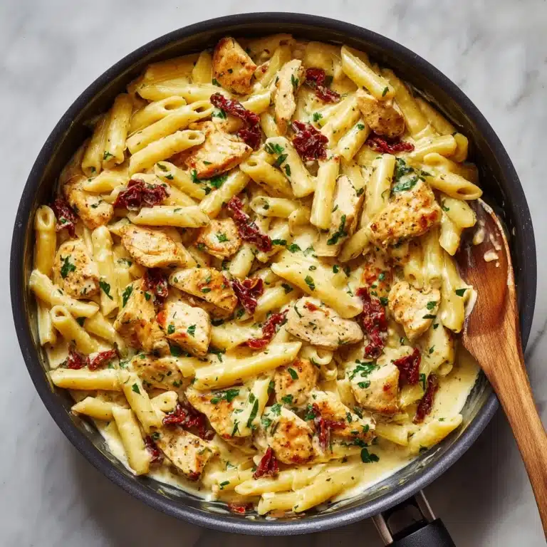 Sun Dried Tomato Chicken Florentine Pasta Recipe