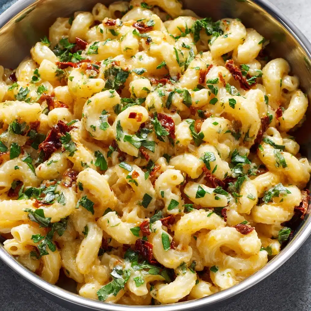 Creamy Garlic Sun-Dried Tomato Pasta Recipe - Recipe Image