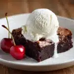 Roasted Cherry Brownies Recipe