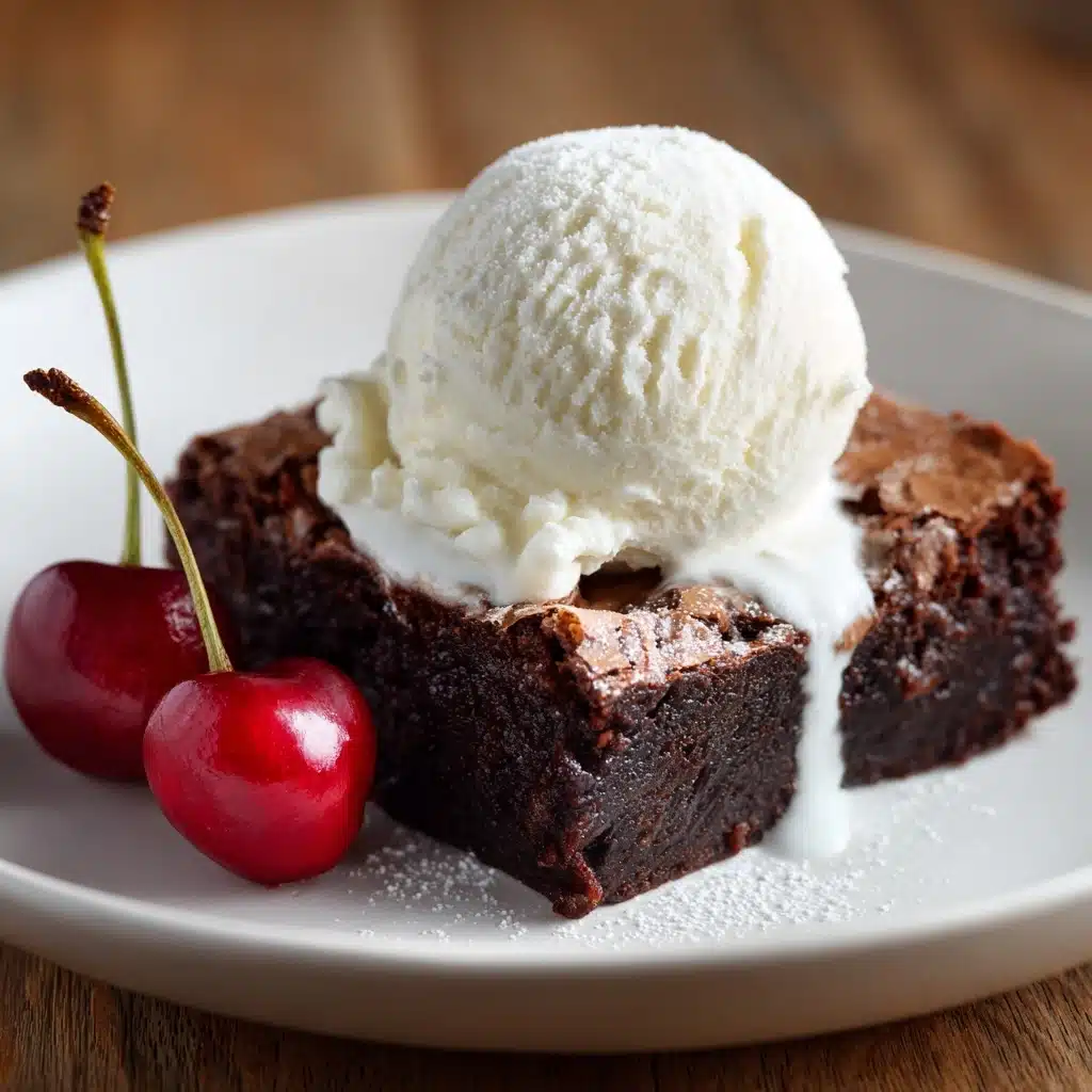 Roasted Cherry Brownies Recipe