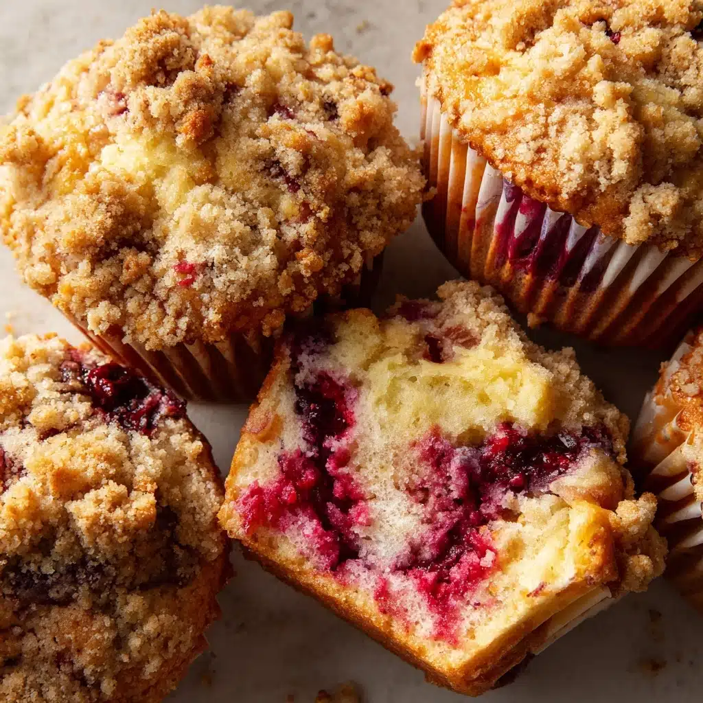 Triple Berry Cheesecake Muffins Recipe