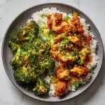 Red Curry Chicken Stir Fry with Spicy Cashew Sauce Recipe