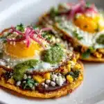 Roasted Corn and Fried Egg Tacos Recipe