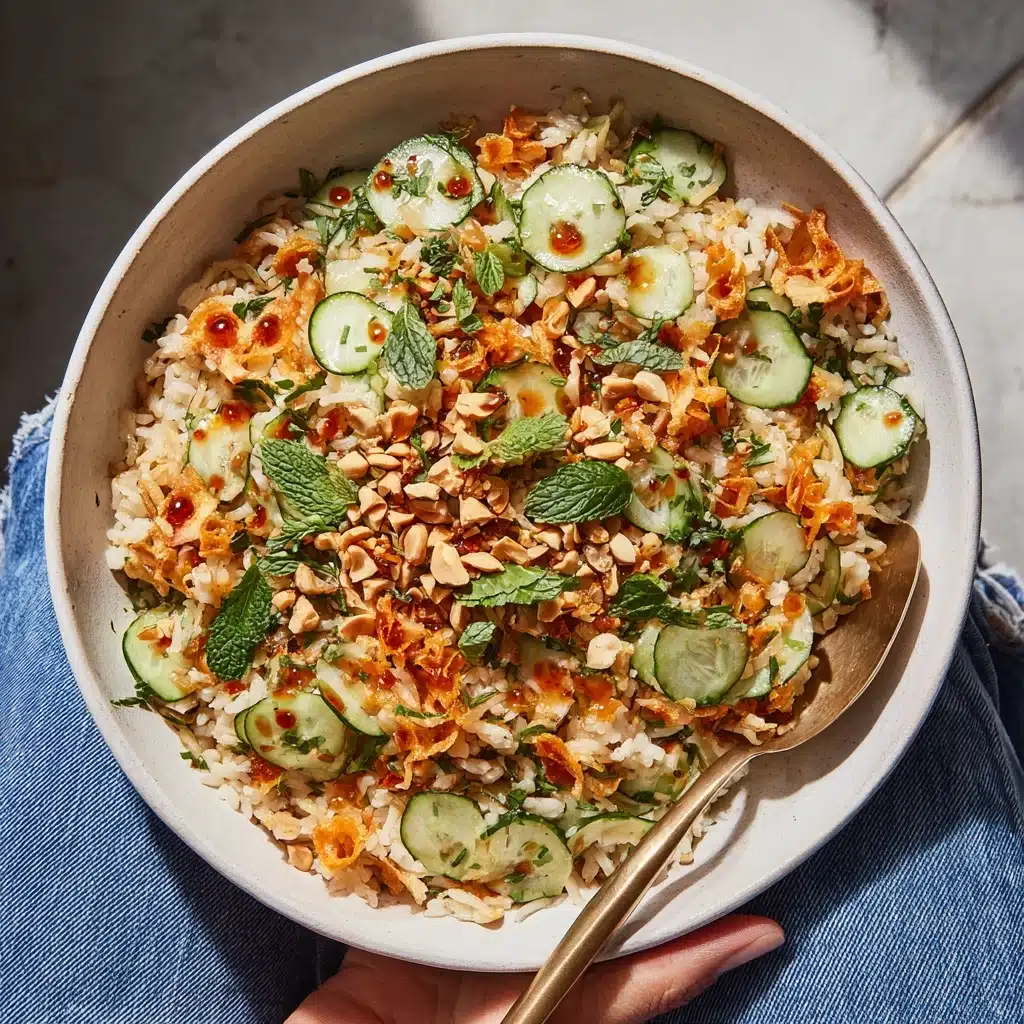 Crispy Rice Salad with Cucumbers and Herbs Recipe - Recipe Image