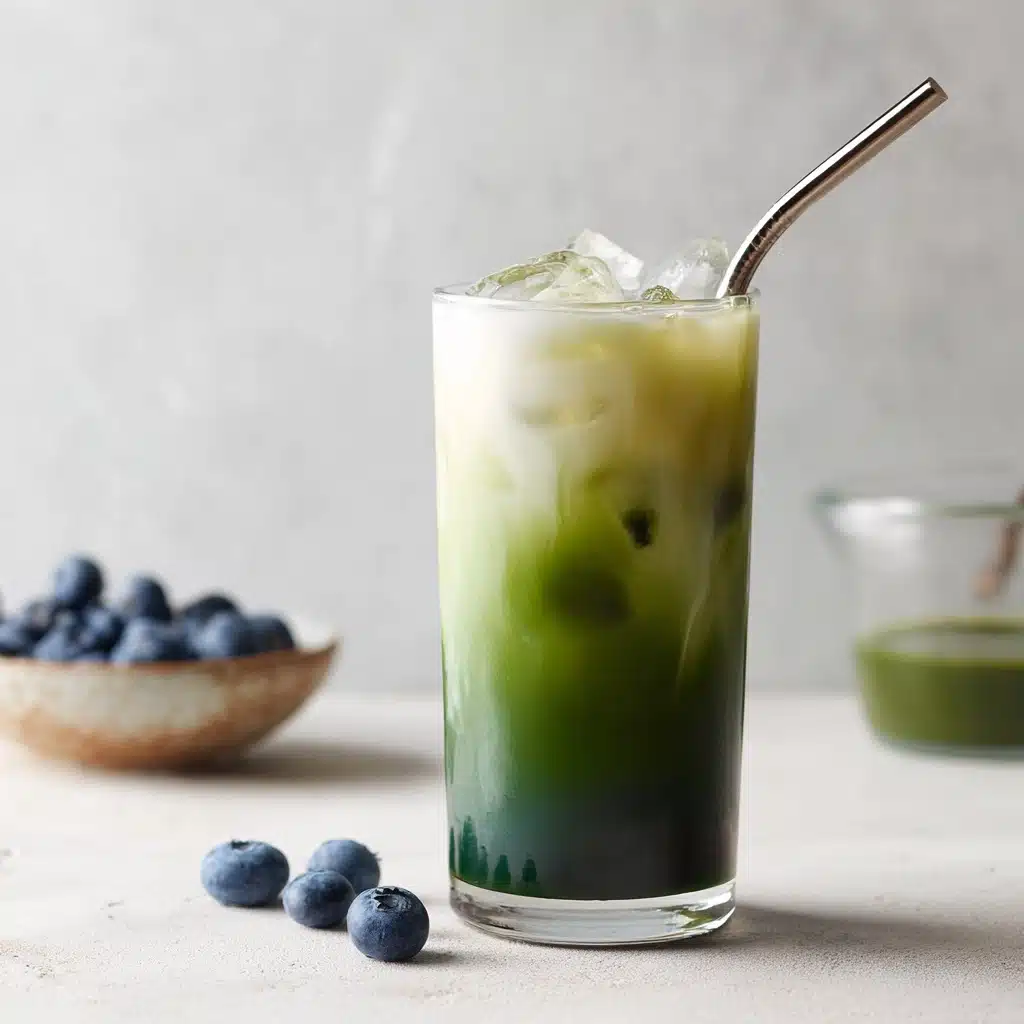 Blueberry Matcha Latte Recipe - Recipe Image