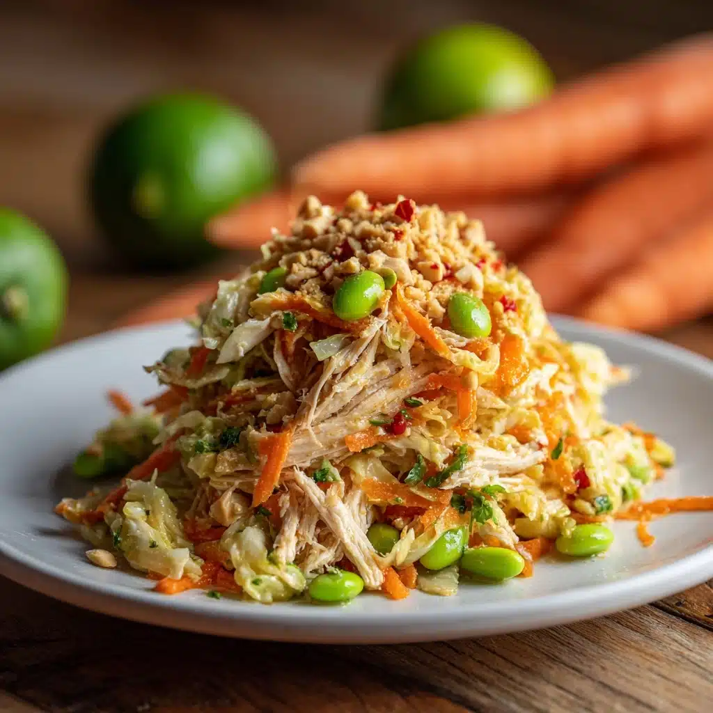 Asian Chicken Salad with Sesame Chili Vinaigrette Recipe - Recipe Image