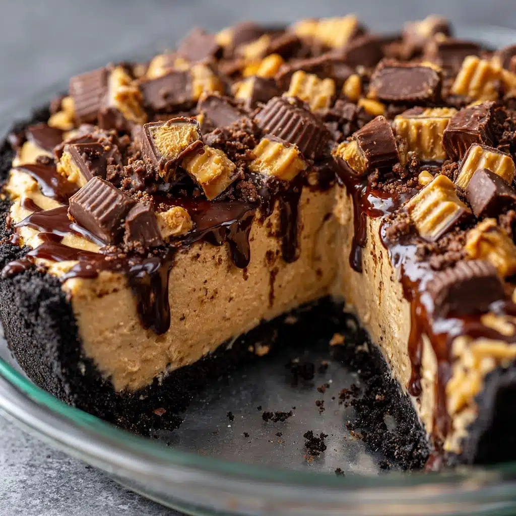 Mocha Peanut Butter Pie Recipe - Recipe Image