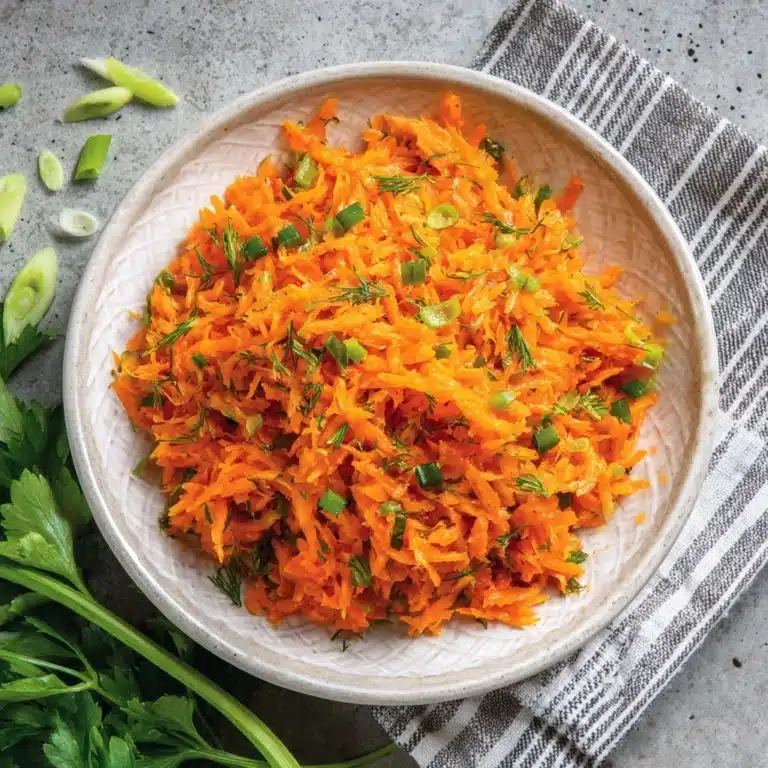 French Grated Carrot Salad with Lemon Dijon Vinaigrette Recipe