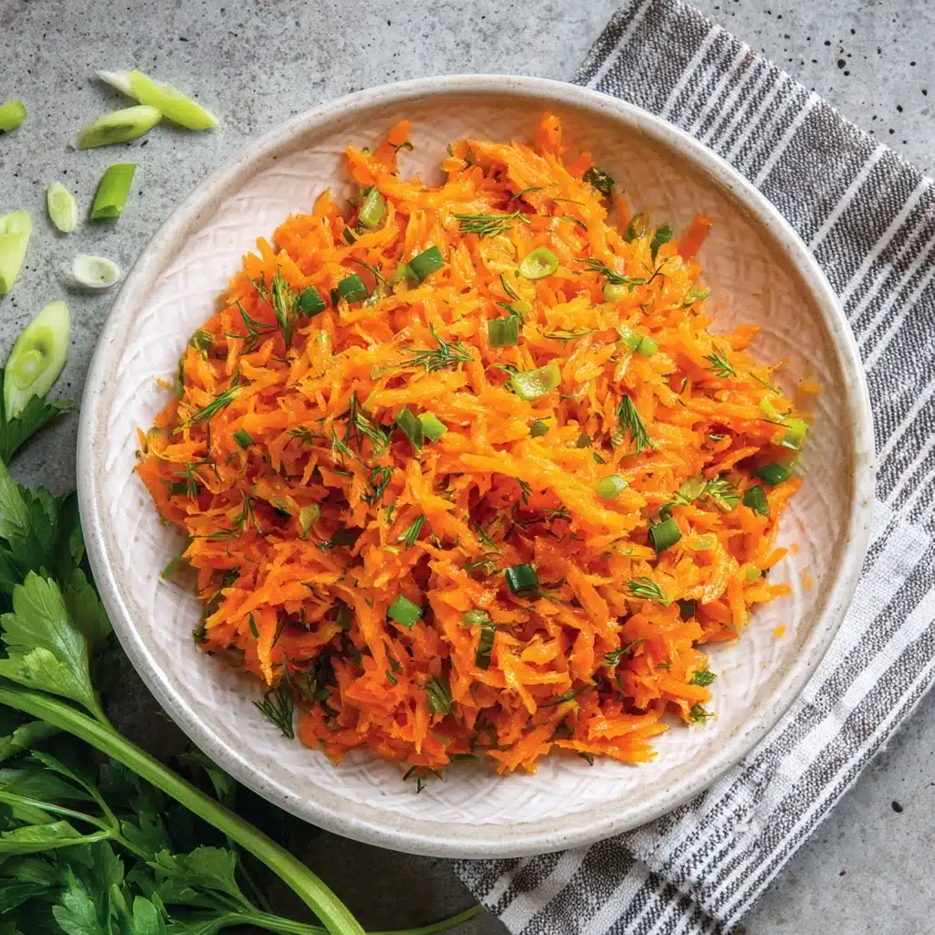 French Grated Carrot Salad with Lemon Dijon Vinaigrette Recipe