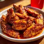 Grilled Chicken Wings with Seasoned Buffalo Sauce Recipe