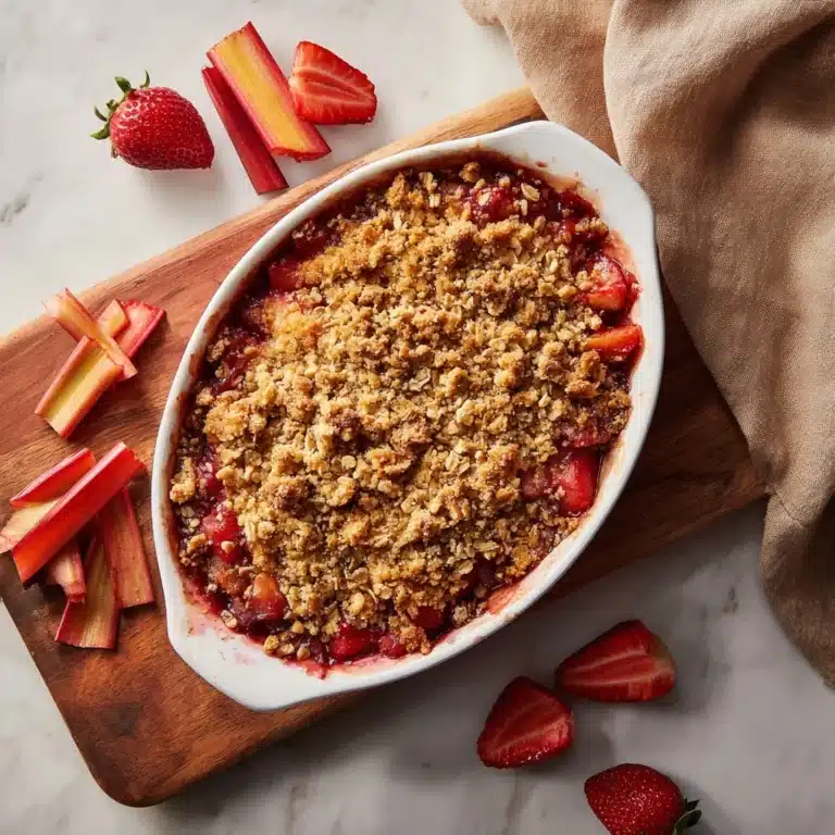 Strawberry Rhubarb Crisp Recipe