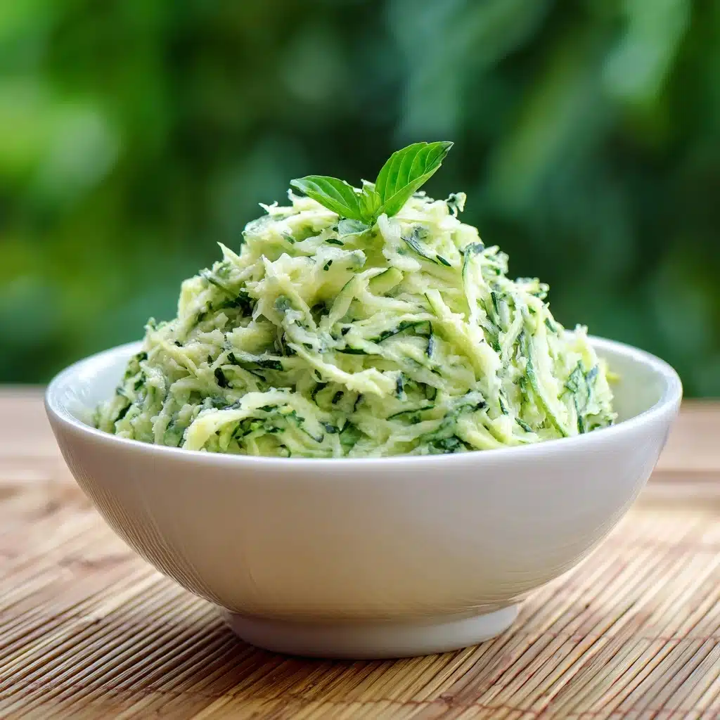 Creamed Zucchini with Garlic & Basil Recipe