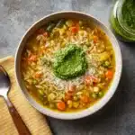 Vegetable Soup with Pesto Recipe