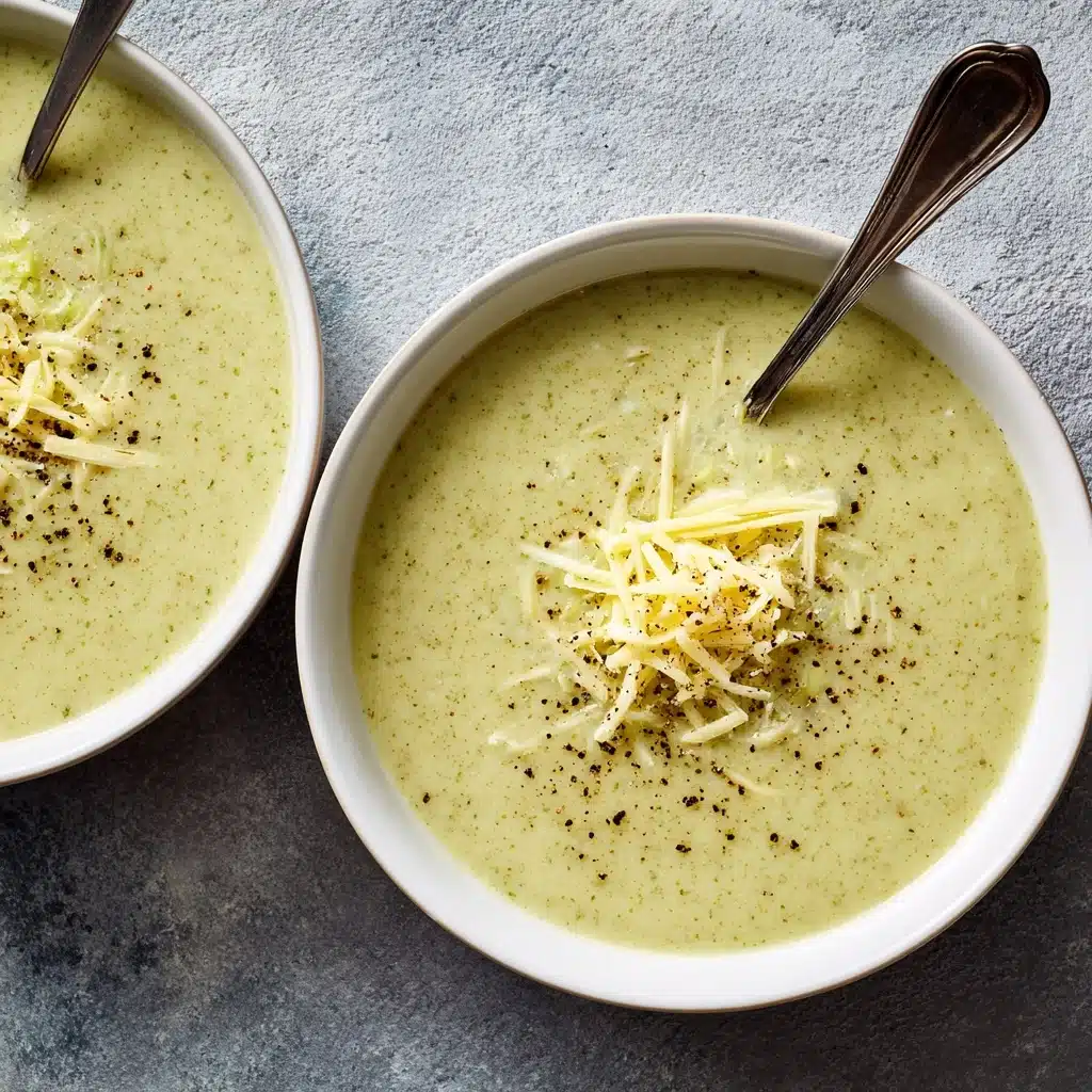 Cream of Broccoli Soup with Cheddar Recipe
