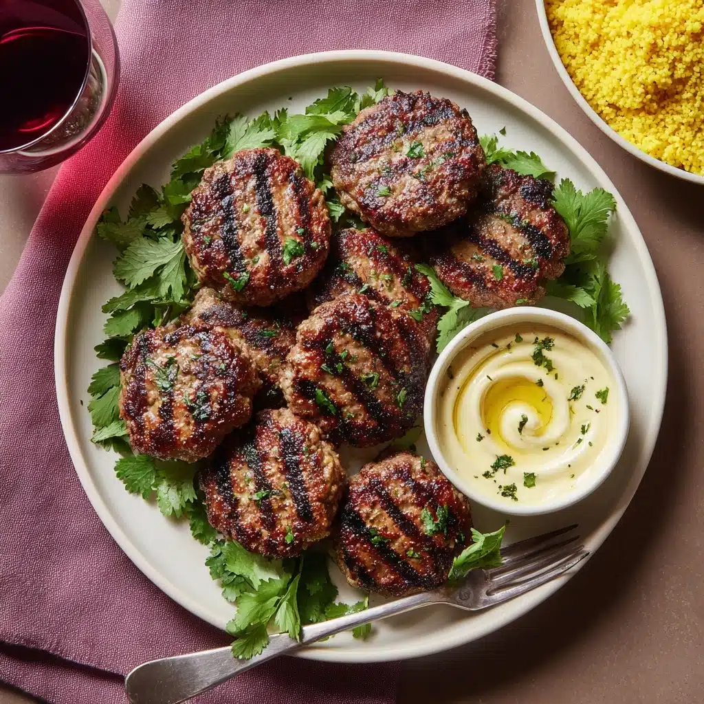 Grilled Moroccan Meatballs with Yogurt Sauce Recipe