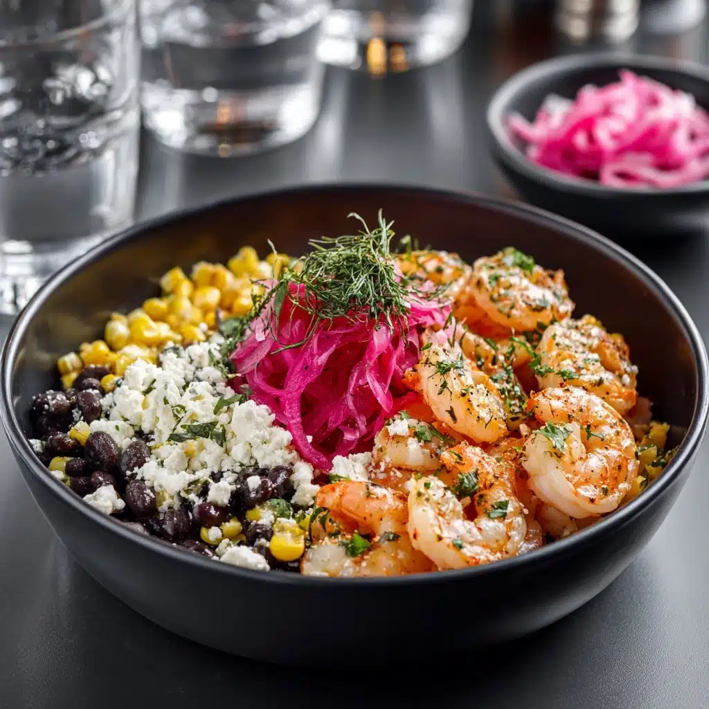 Black Bean Shrimp Salad with Corn & Pickled Onions Recipe - Recipe Image