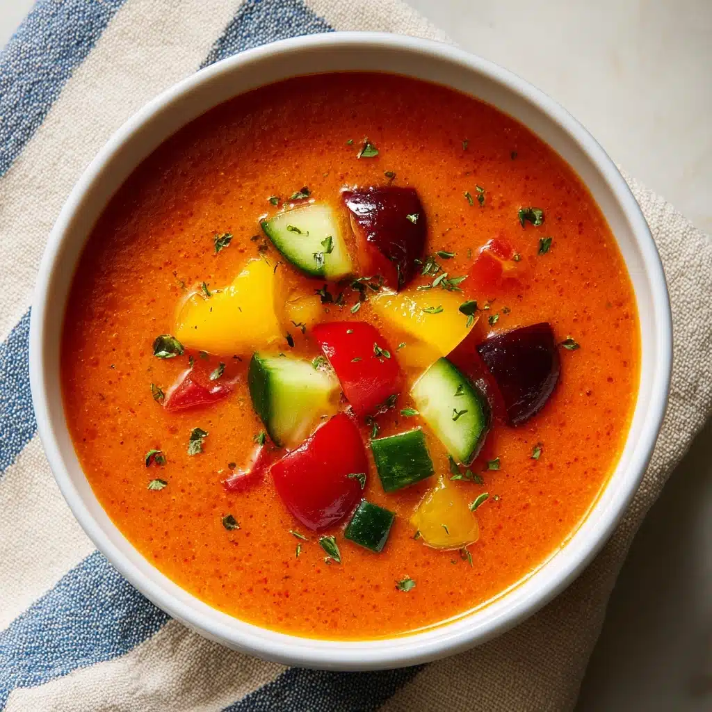Roasted Red Pepper and Tomato Gazpacho Recipe - Recipe Image