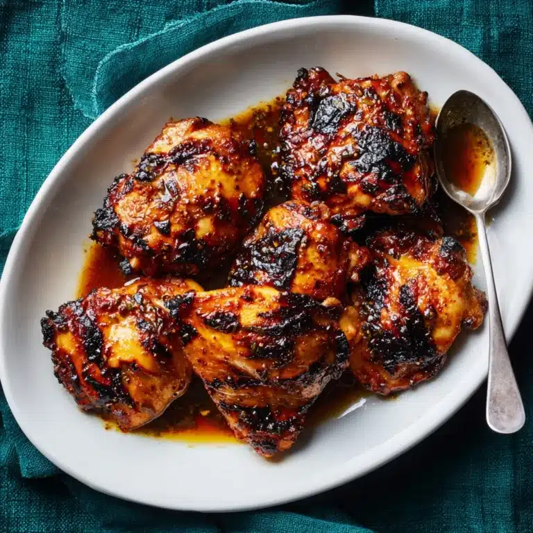 BBQ-Spiced Chicken Thighs with Tangy Honey Glaze Recipe