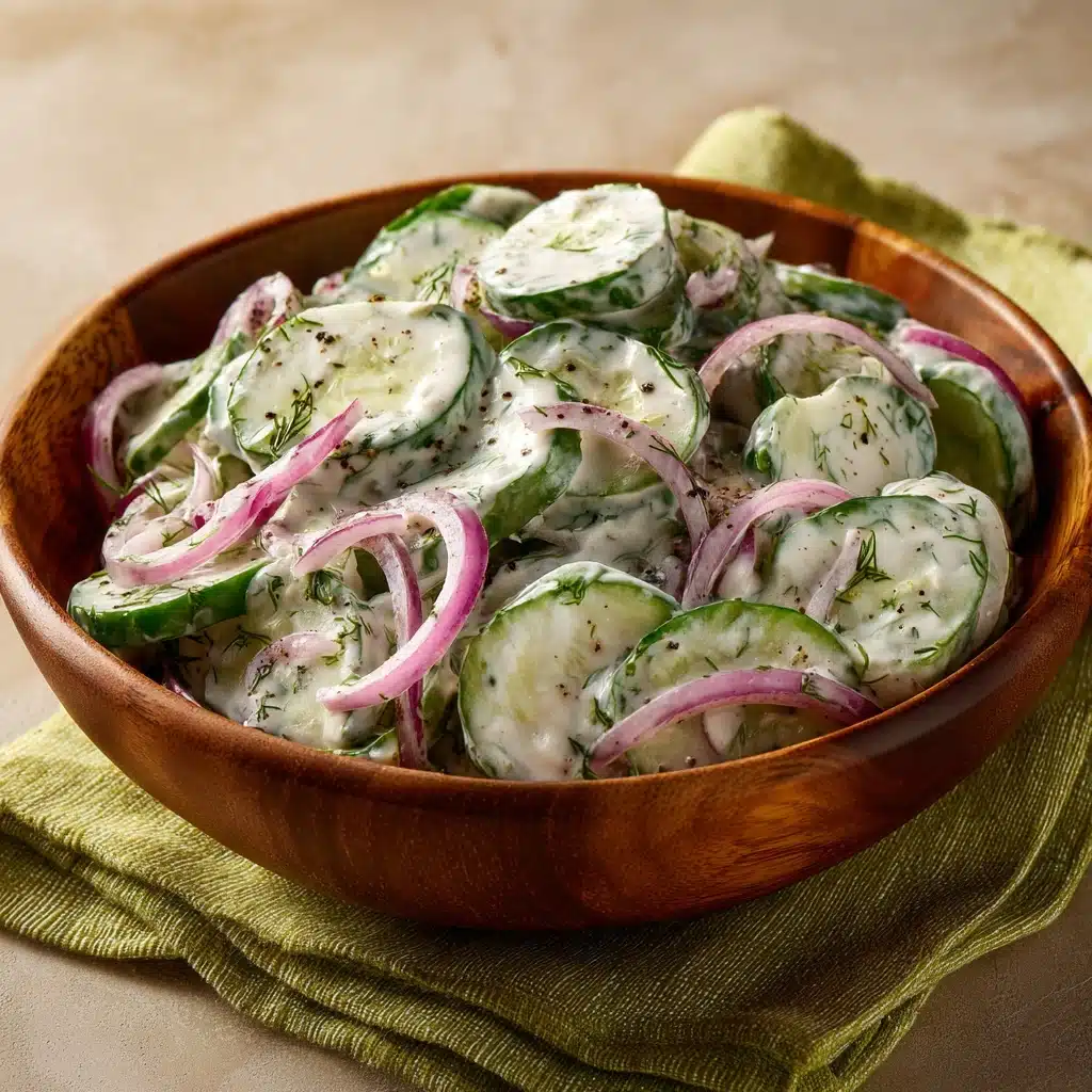 Creamy Cucumber Salad Recipe - Recipe Image