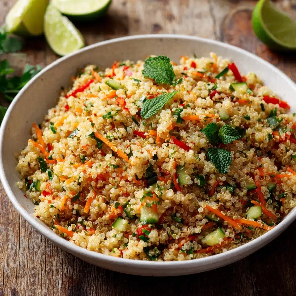 Thai Quinoa Salad with Fresh Herbs and Lime Vinaigrette Recipe