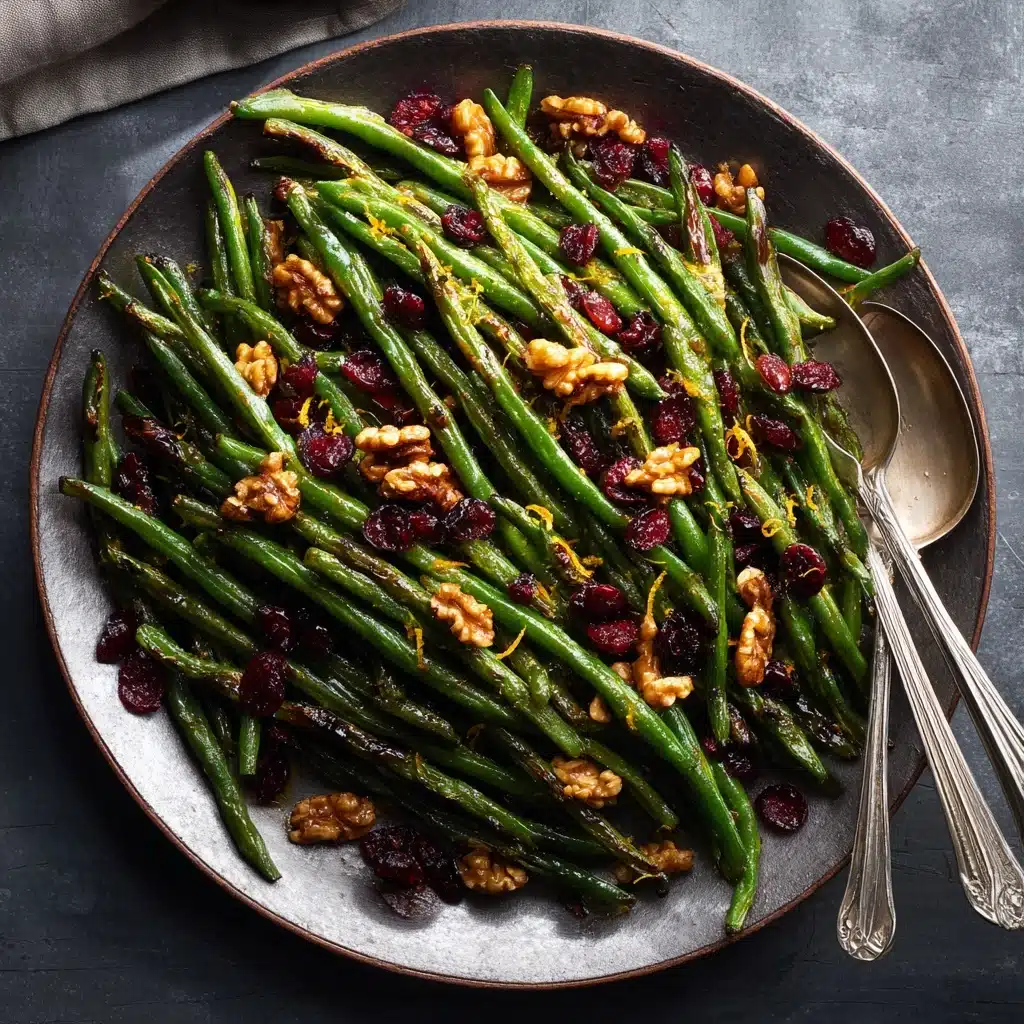 Roasted Green Beans with Cranberries and Walnuts Recipe - Recipe Image