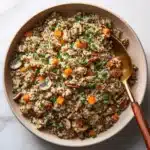Quinoa Pilaf with Shiitake Mushrooms, Carrots and Pecans Recipe