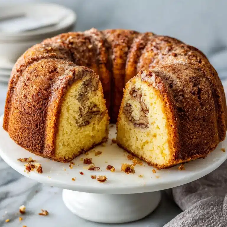 Sour Cream Coffee Cake with Cinnamon-Walnut Swirl Recipe