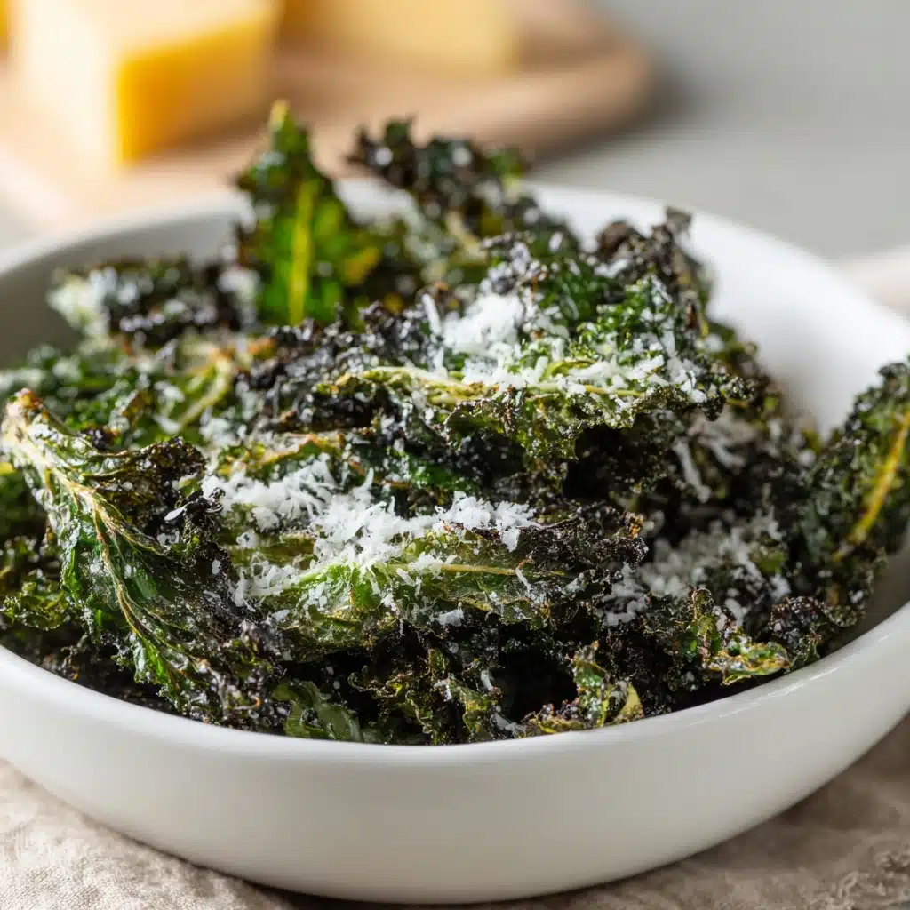 Crispy Kale Chips with Lemon and Parmesan Recipe