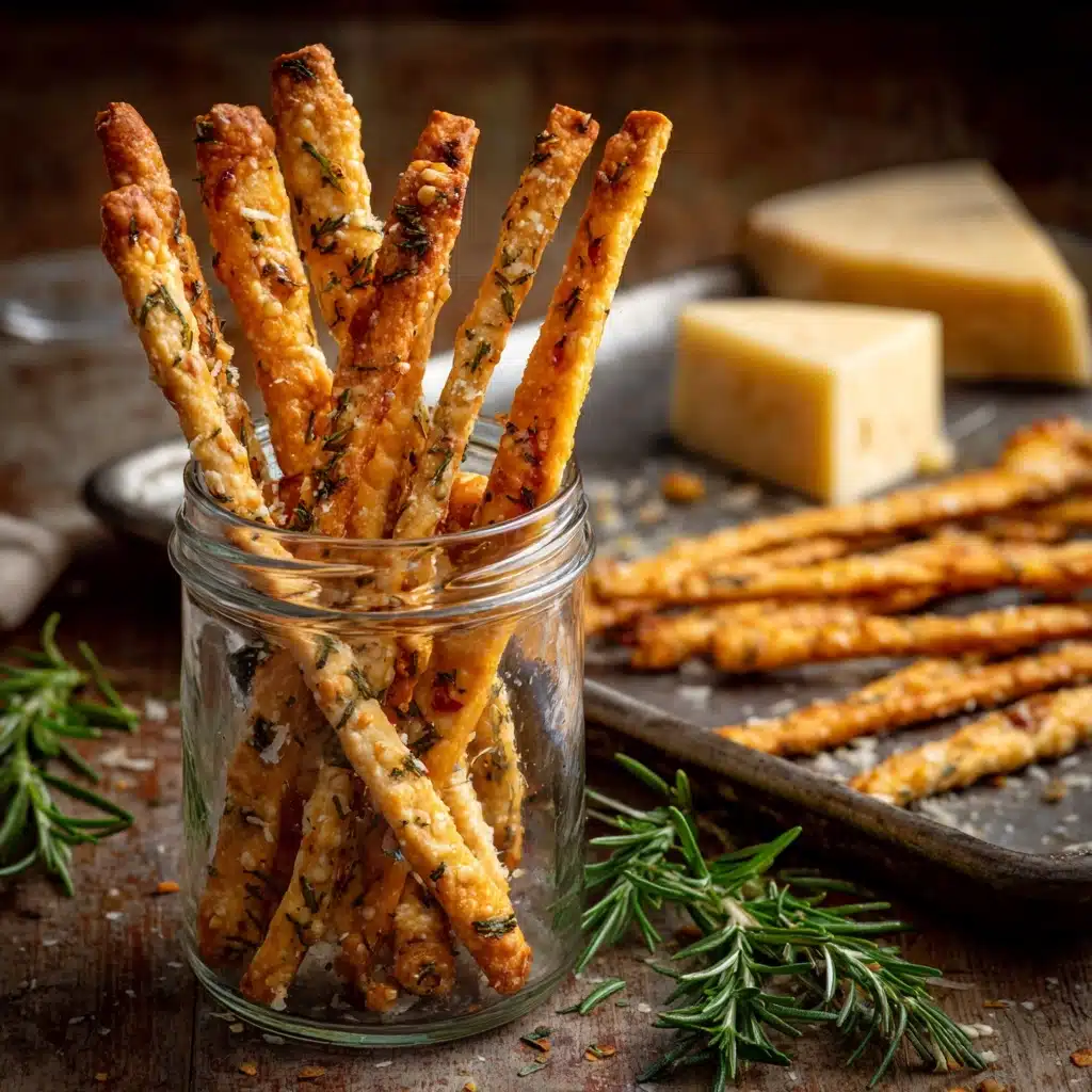Cheddar & Herb Cheese Straws Recipe - Recipe Image
