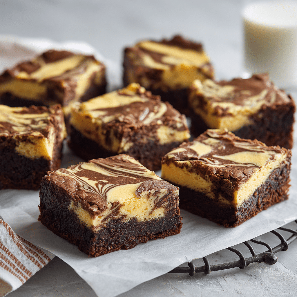 Baileys Cheesecake-Marbled Brownies Recipe