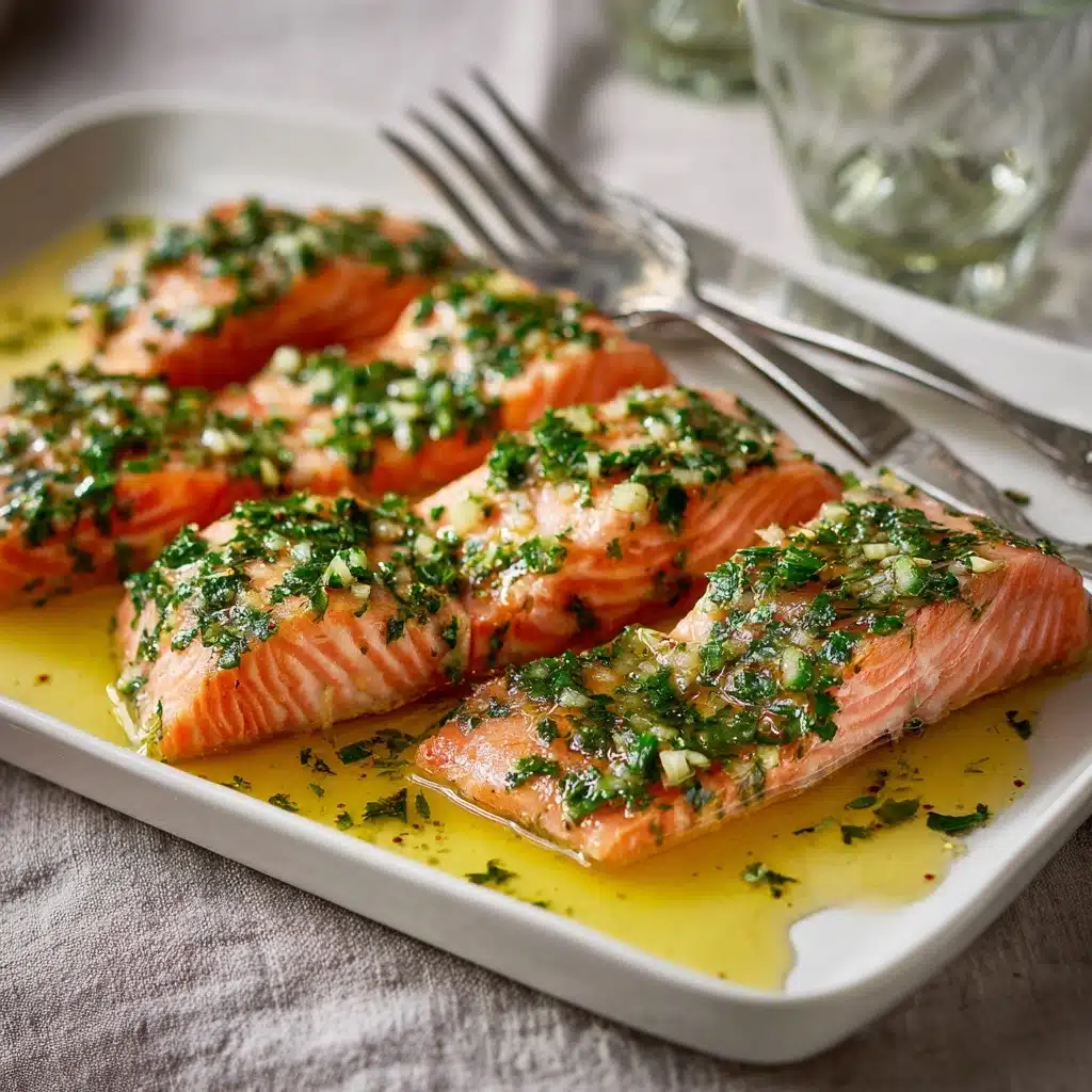 Slow-Roasted Salmon with French Herb Salsa Recipe