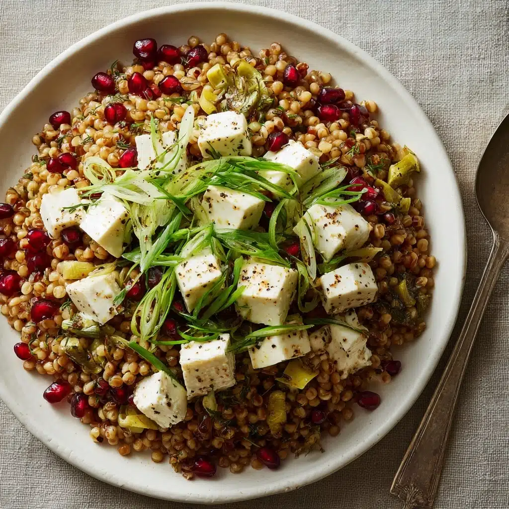 Egyptian Barley Salad with Pomegranate Vinaigrette Recipe - Recipe Image