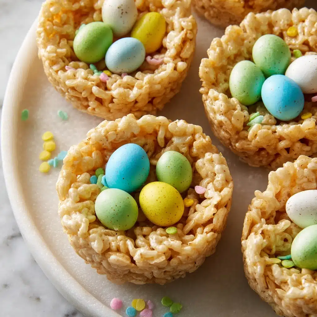 Easter Rice Krispie & Chocolate Mini Egg Nests Recipe - Recipe Image