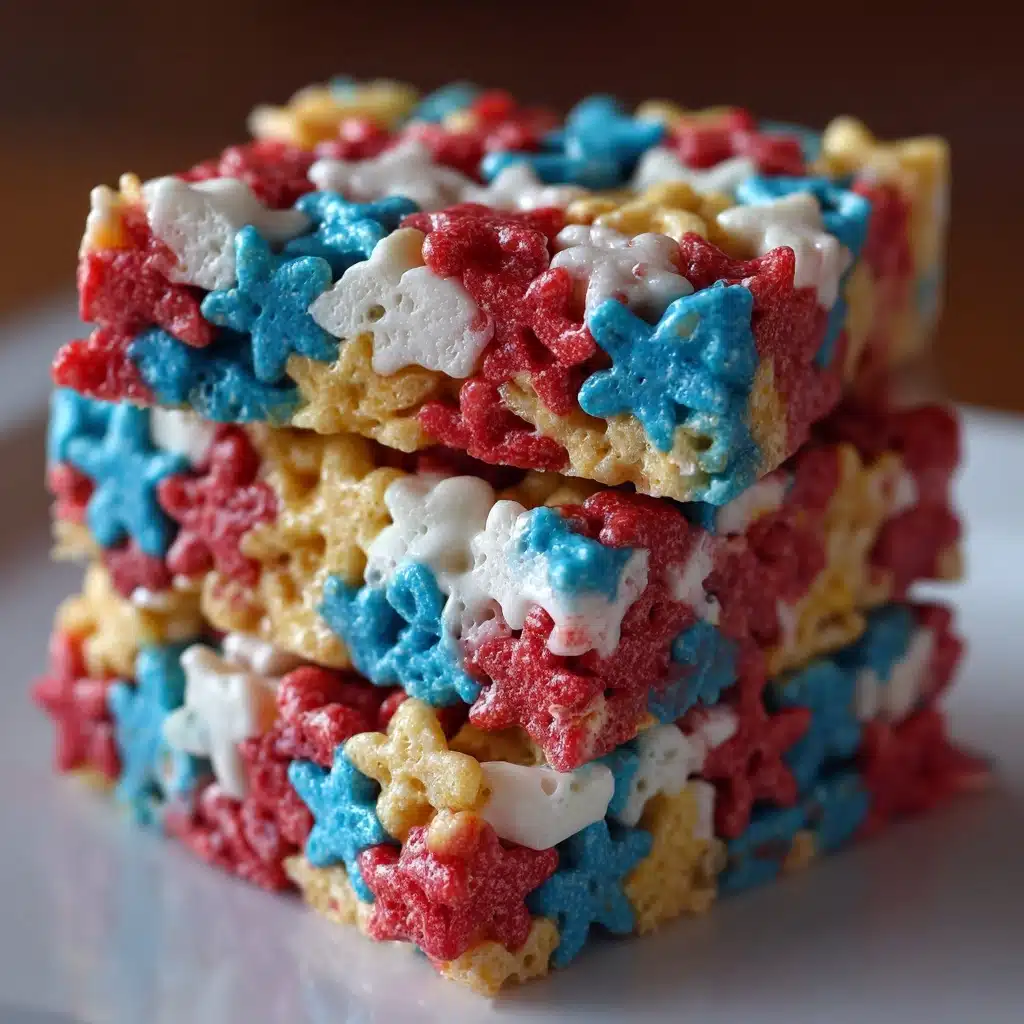 Red, White and Blue Rice Krispies Treats Recipe