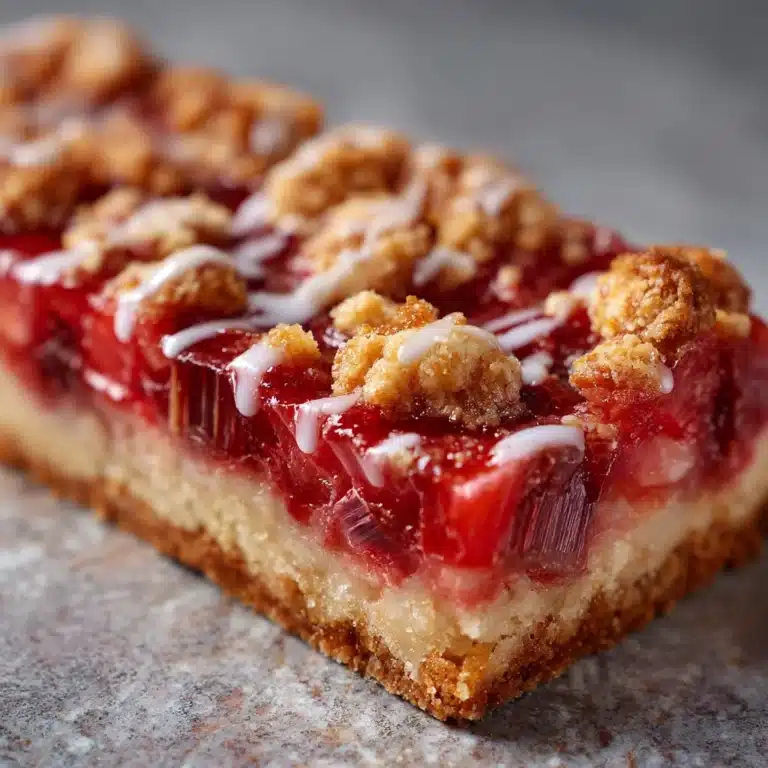 Rhubarb Shortbread Bars Recipe
