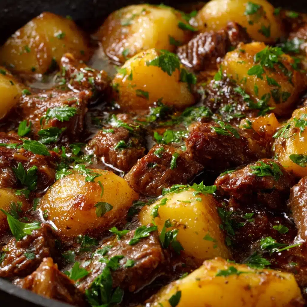 Crockpot Loaded Steak and Potato Bake Recipe