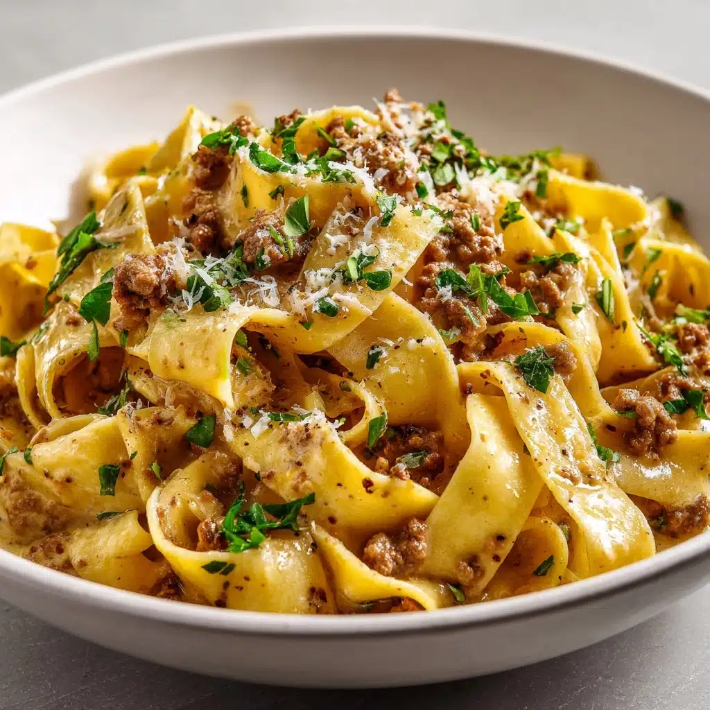 One-Pot Creamy Beef and Garlic Butter Pasta Recipe