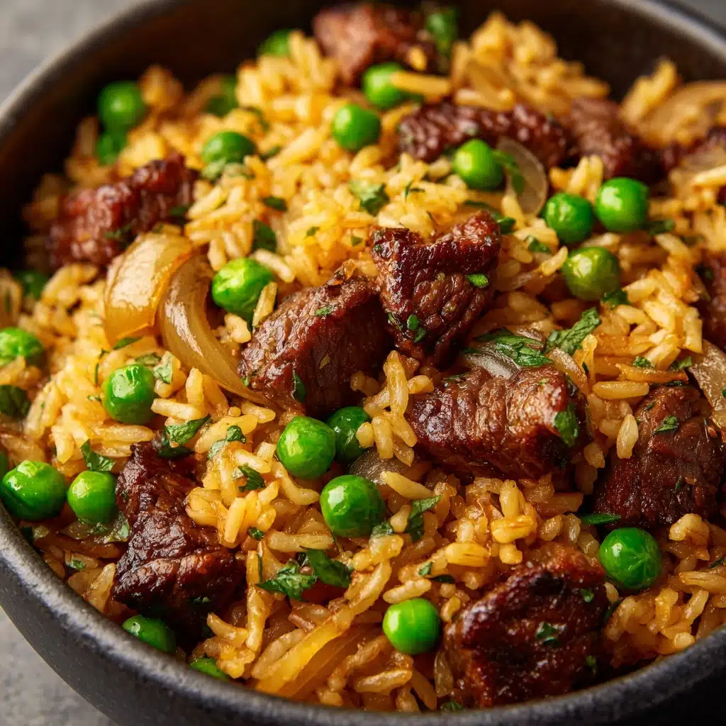 Onion Beef Fried Rice Recipe