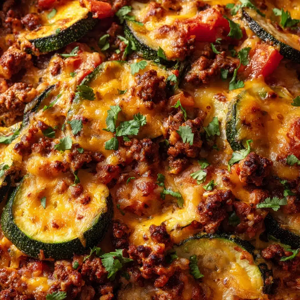 One-Pan Taco Zucchini Skillet Recipe - Recipe Image