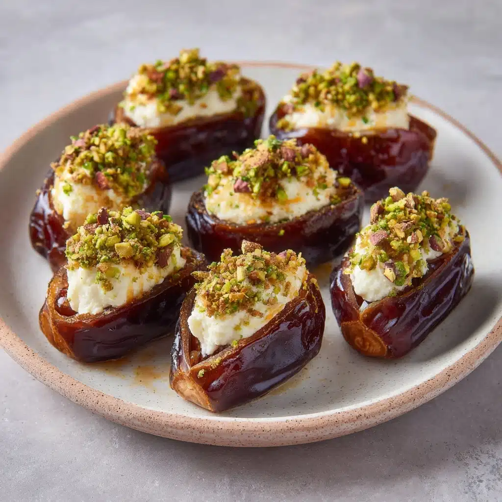 Honey Pistachio Ricotta Stuffed Dates Recipe - Recipe Image