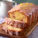 Lemon Rhubarb Loaf With Glaze Recipe