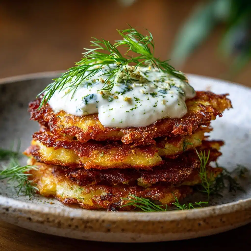 Sweet Potato Fritters with Dill Yogurt Sauce Recipe