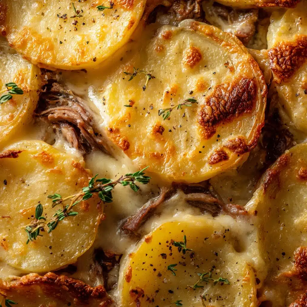 Crockpot Loaded Steak and Potato Bake Recipe - Recipe Image
