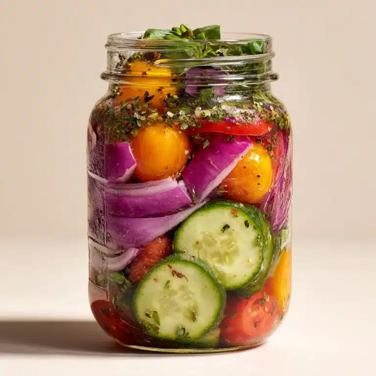 Pickled Cherry Tomatoes, Red Onions, and Cucumbers Recipe